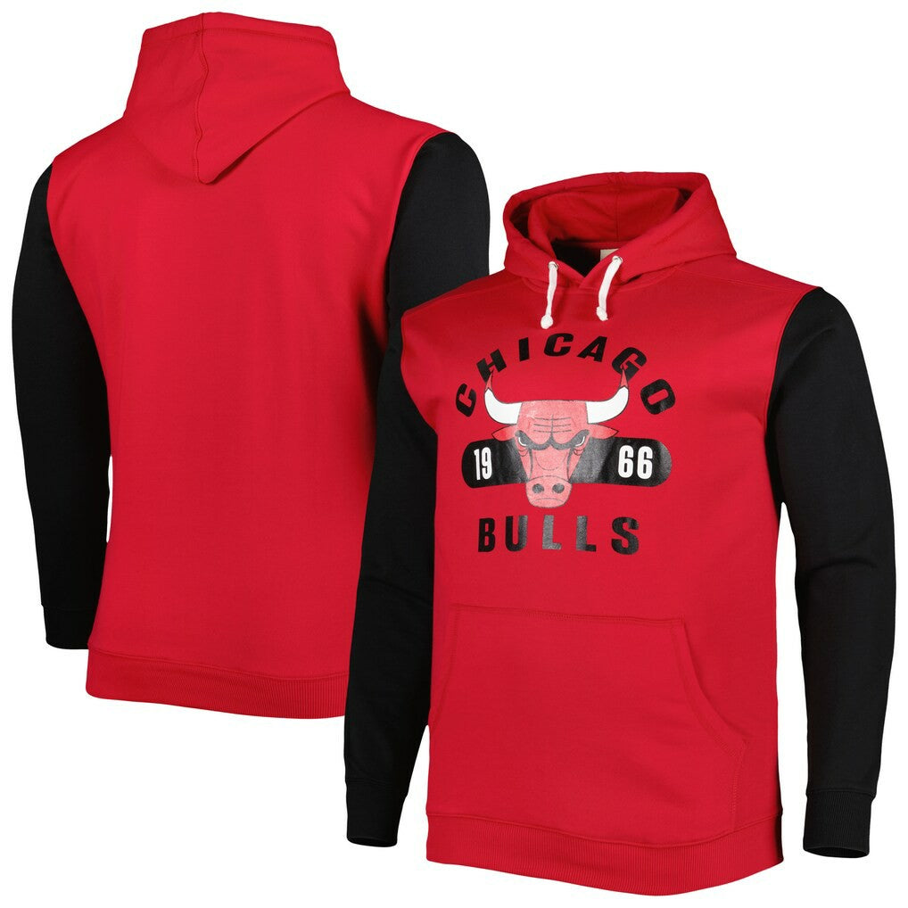 Chicago Bulls Big & Tall Bold Attack Pullover Hoodie New