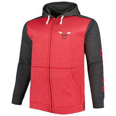 Chicago Bulls Big & Tall Down and Distance Full-Zip Hoodie On Sale