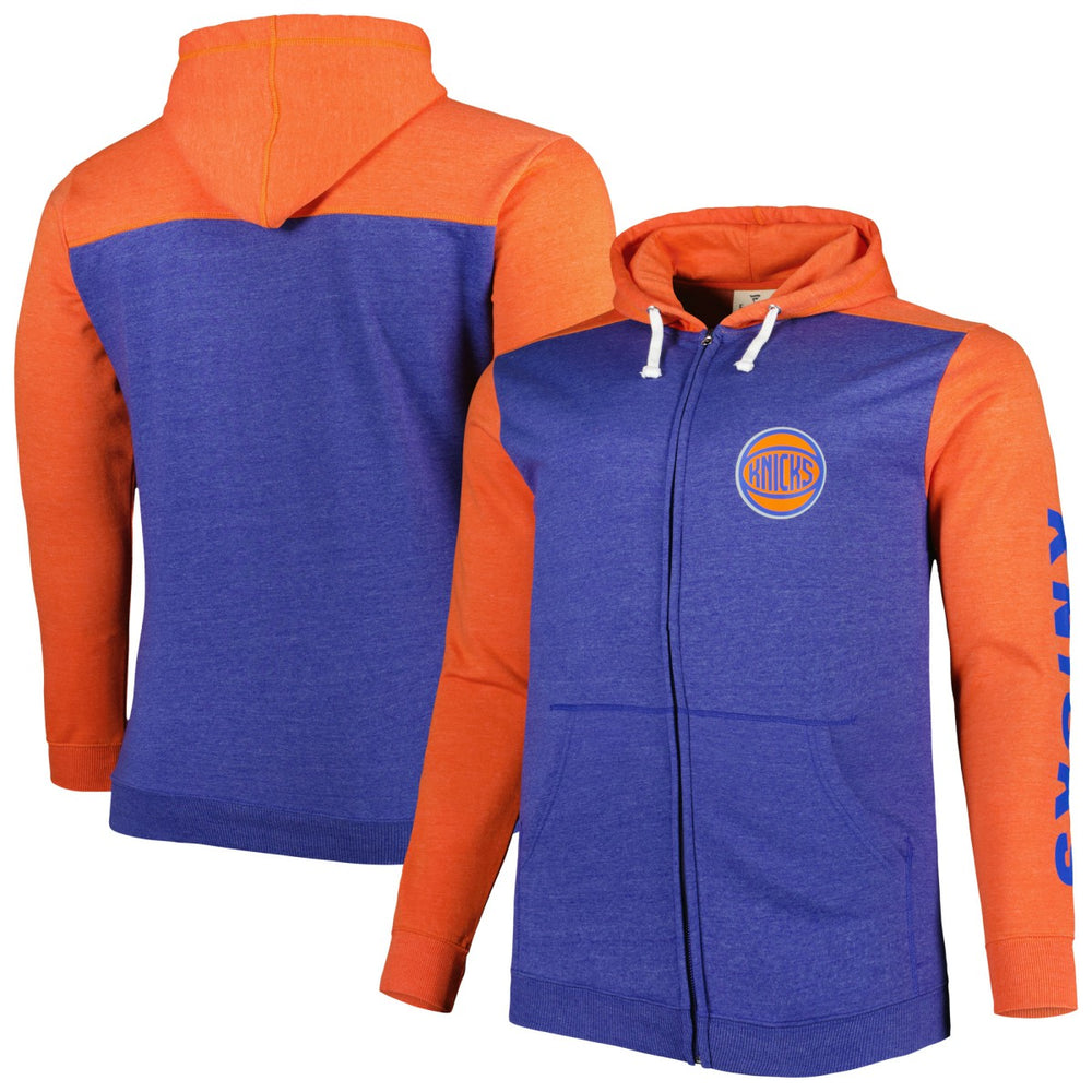 New York Knicks Big & Tall Down and Distance Full-Zip Hoodie For Sale