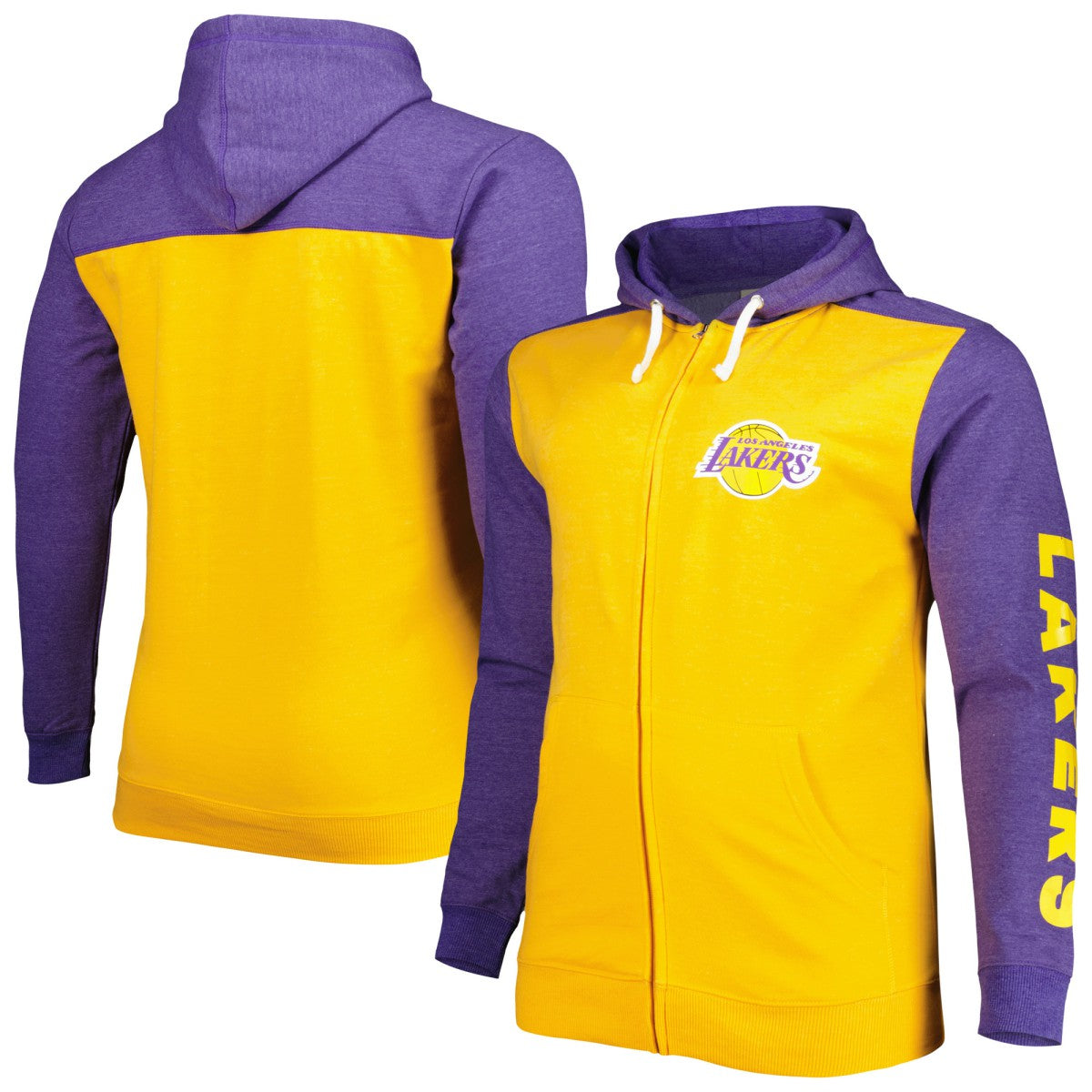 Los Angeles Lakers Big & Tall Down and Distance Full-Zip Hoodie Online