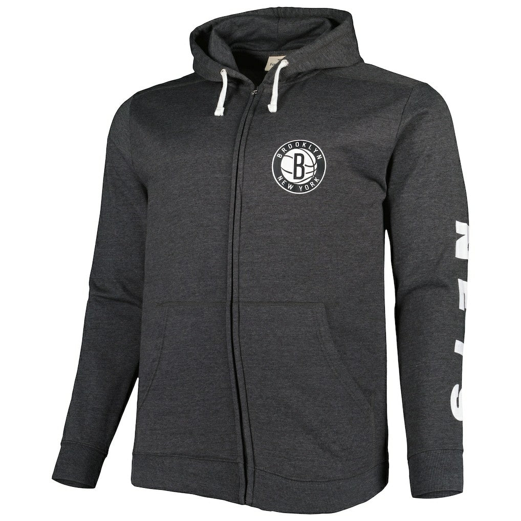 Brooklyn Nets Big & Tall Down and Distance Full-Zip Hoodie Discount