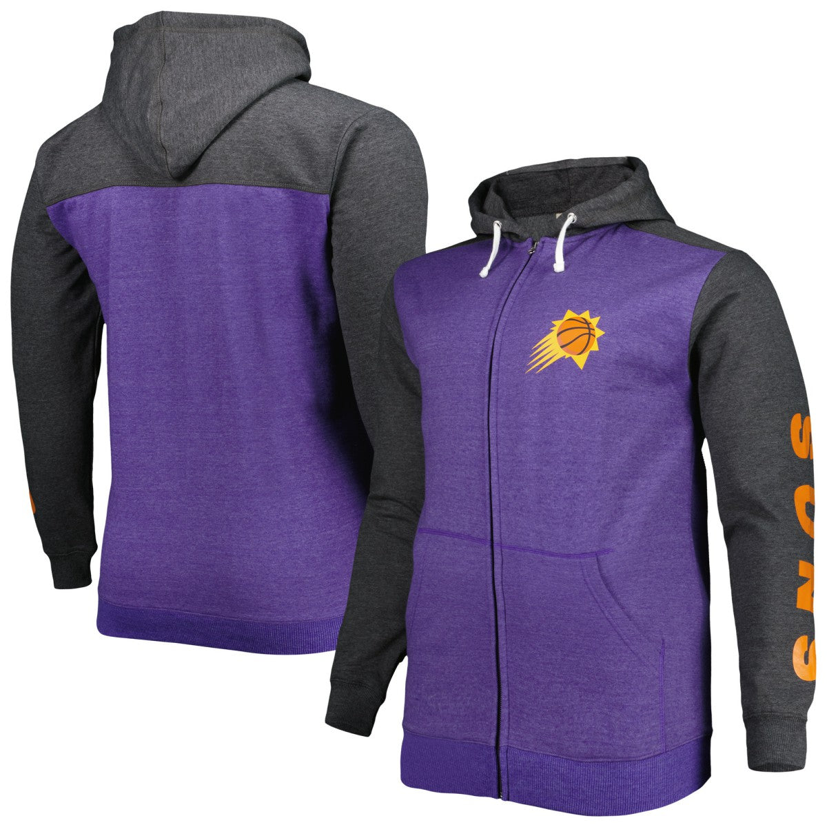 Phoenix Suns Big & Tall Down and Distance Full-Zip Hoodie On Sale