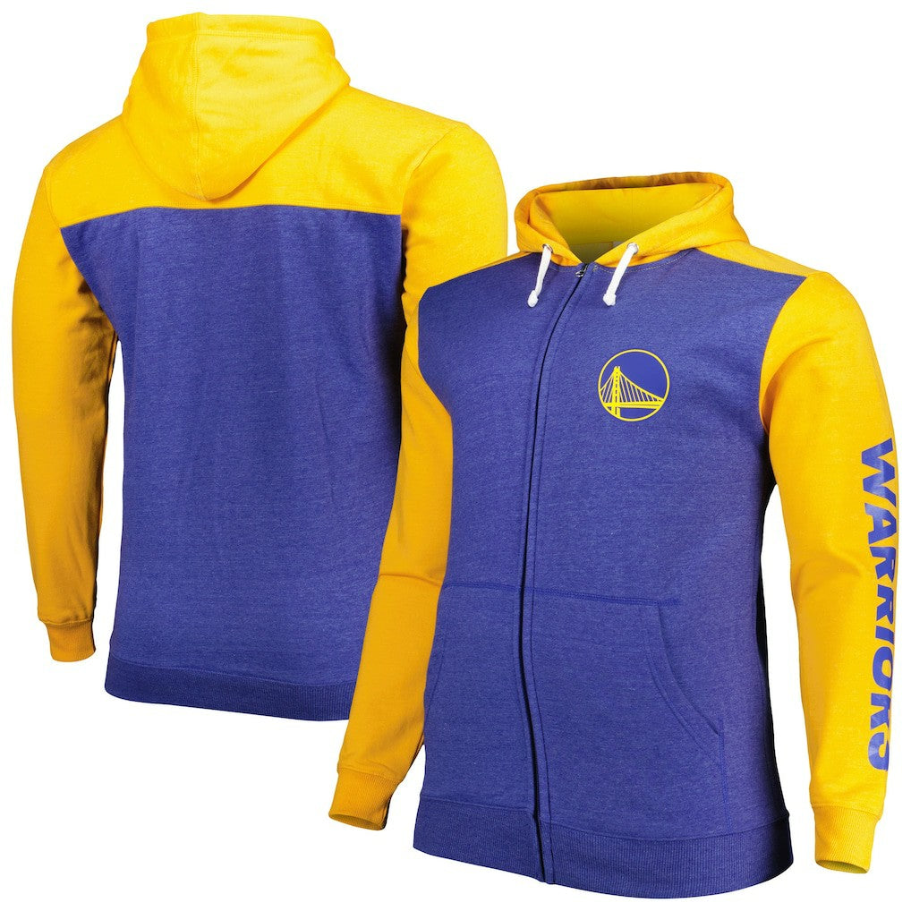 Golden State Warriors Big & Tall Down and Distance Full-Zip Hoodie sale New