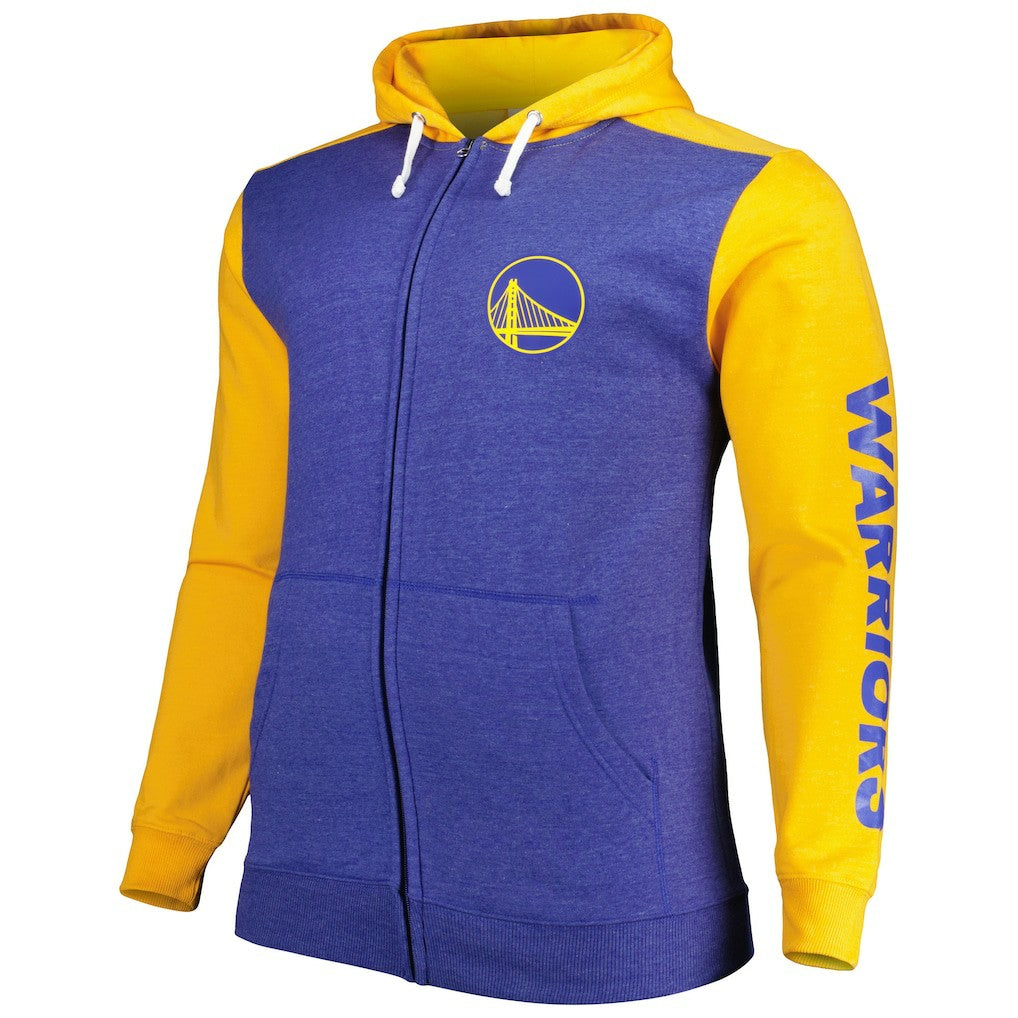 Golden State Warriors Big & Tall Down and Distance Full-Zip Hoodie sale New