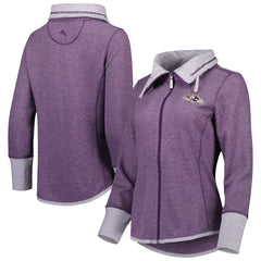 Baltimore Ravens Tommy Bahama Women's Sport Sun Fade Full-Zip Sweatshirt