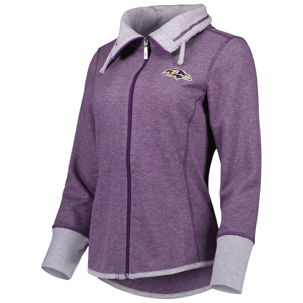 Baltimore Ravens Tommy Bahama Women's Sport Sun Fade Full-Zip Sweatshirt