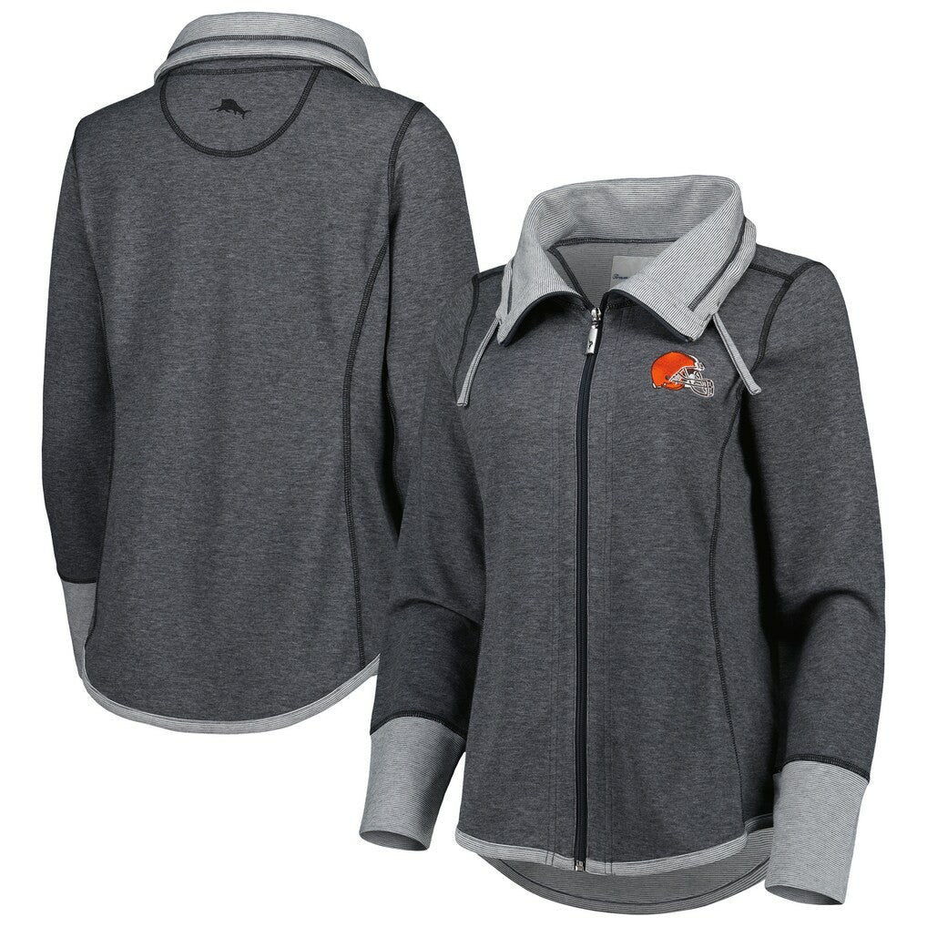 Cleveland Browns Tommy Bahama Women's Sport Sun Fade Full-Zip Sweatshirt