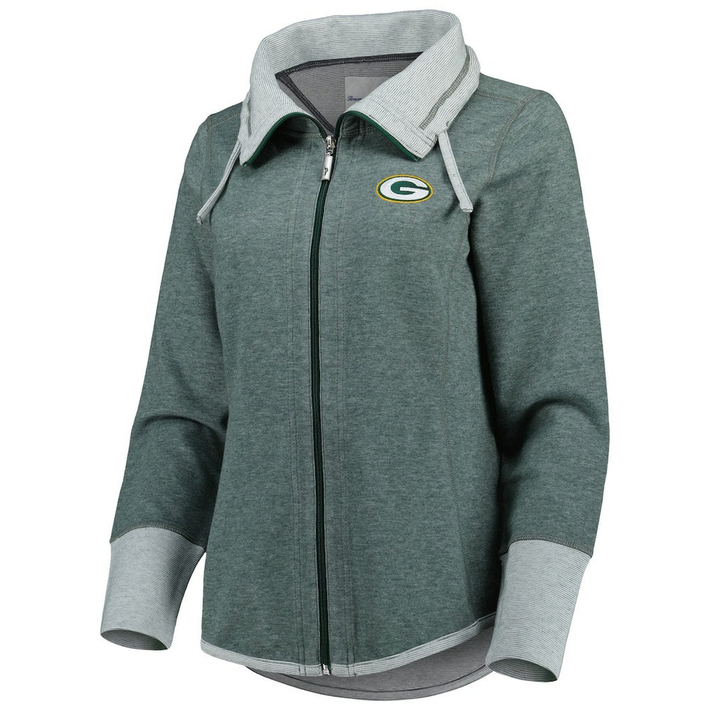Green Bay Packers Tommy Bahama Women's Sport Sun Fade Full-Zip Sweatshirt