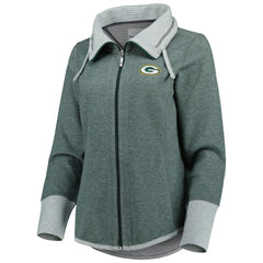 Green Bay Packers Tommy Bahama Women's Sport Sun Fade Full-Zip Sweatshirt
