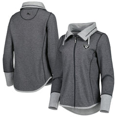 Las Vegas Raiders Tommy Bahama Women's Sport Sun Fade Full-Zip Sweatshirt