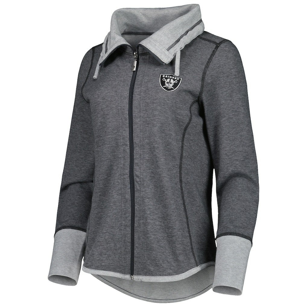 Las Vegas Raiders Tommy Bahama Women's Sport Sun Fade Full-Zip Sweatshirt