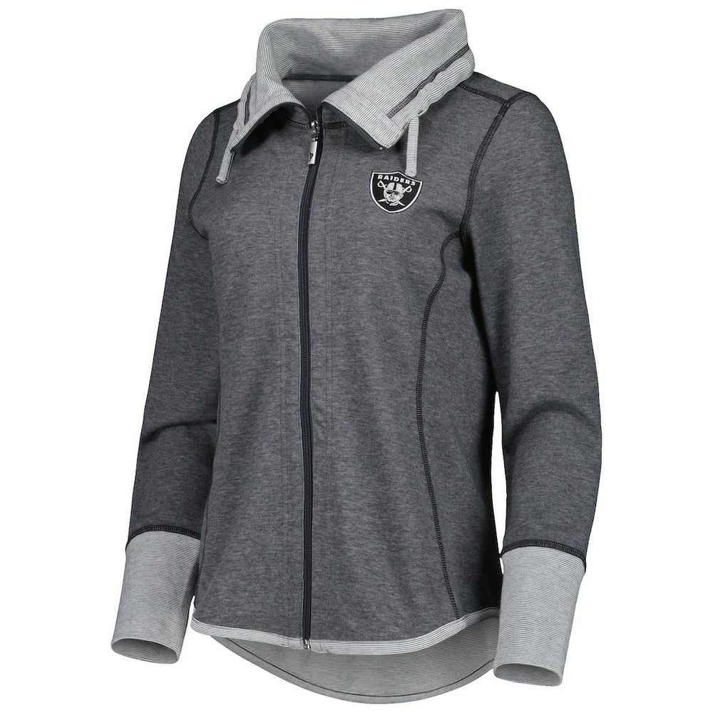 Las Vegas Raiders Tommy Bahama Women's Sport Sun Fade Full-Zip Sweatshirt