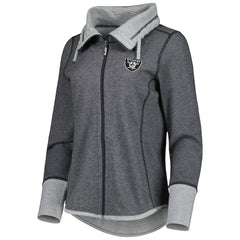 Las Vegas Raiders Tommy Bahama Women's Sport Sun Fade Full-Zip Sweatshirt
