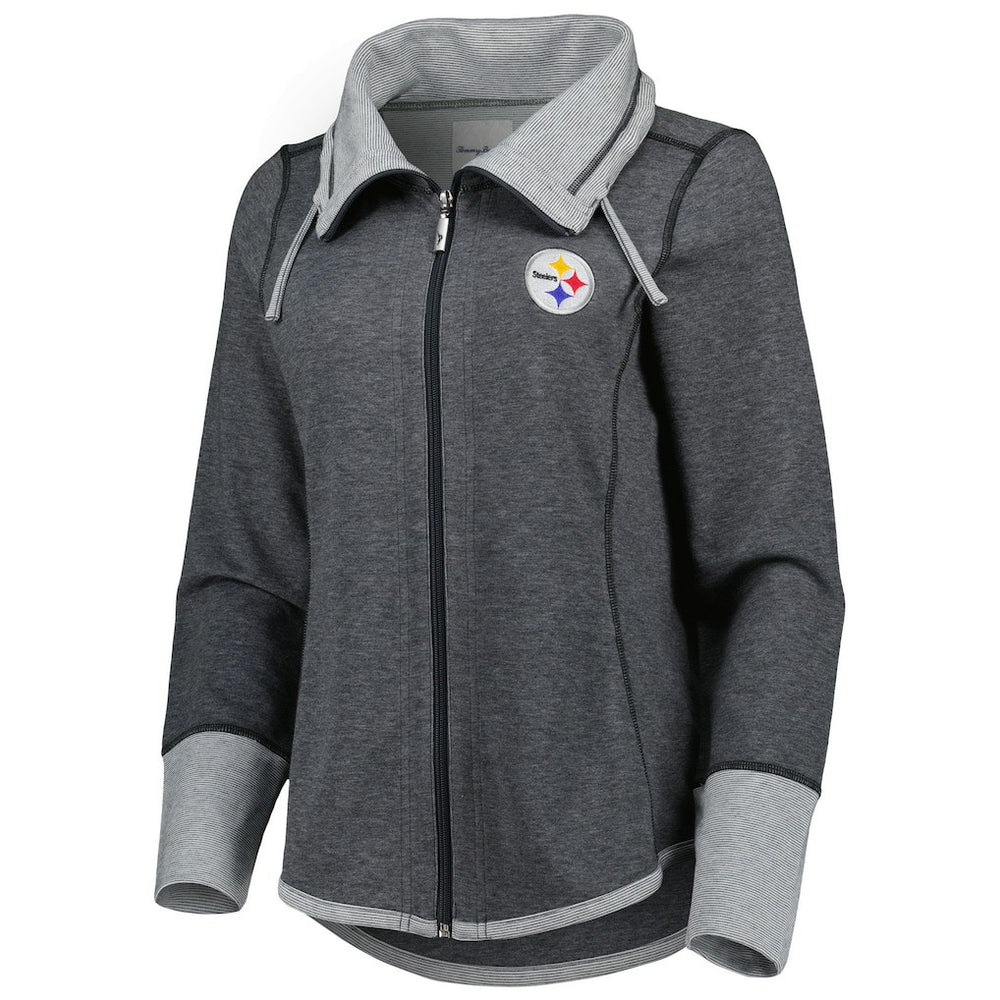 Pittsburgh Steelers Tommy Bahama Women's Sport Sun Fade Full-Zip Sweatshirt