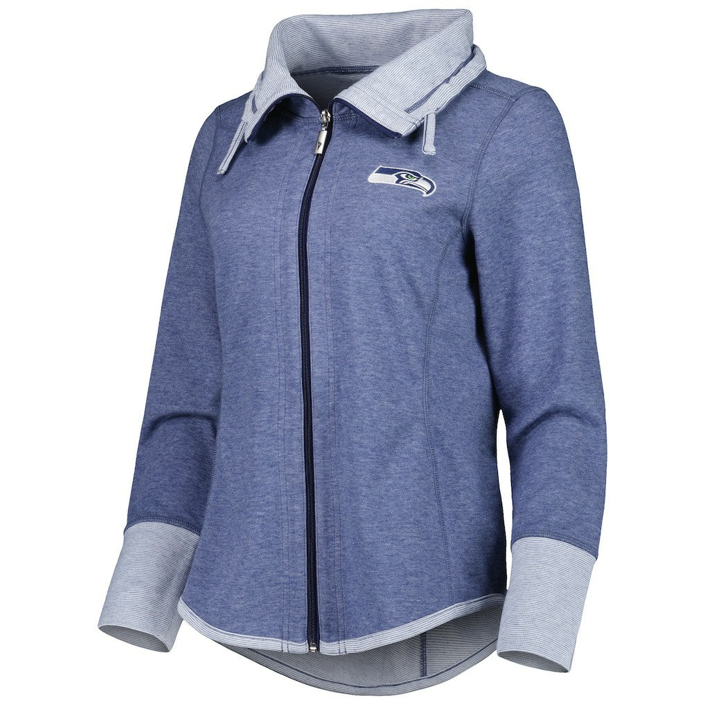 Seattle Seahawks Tommy Bahama Women's Sport Sun Fade Full-Zip Sweatshirt