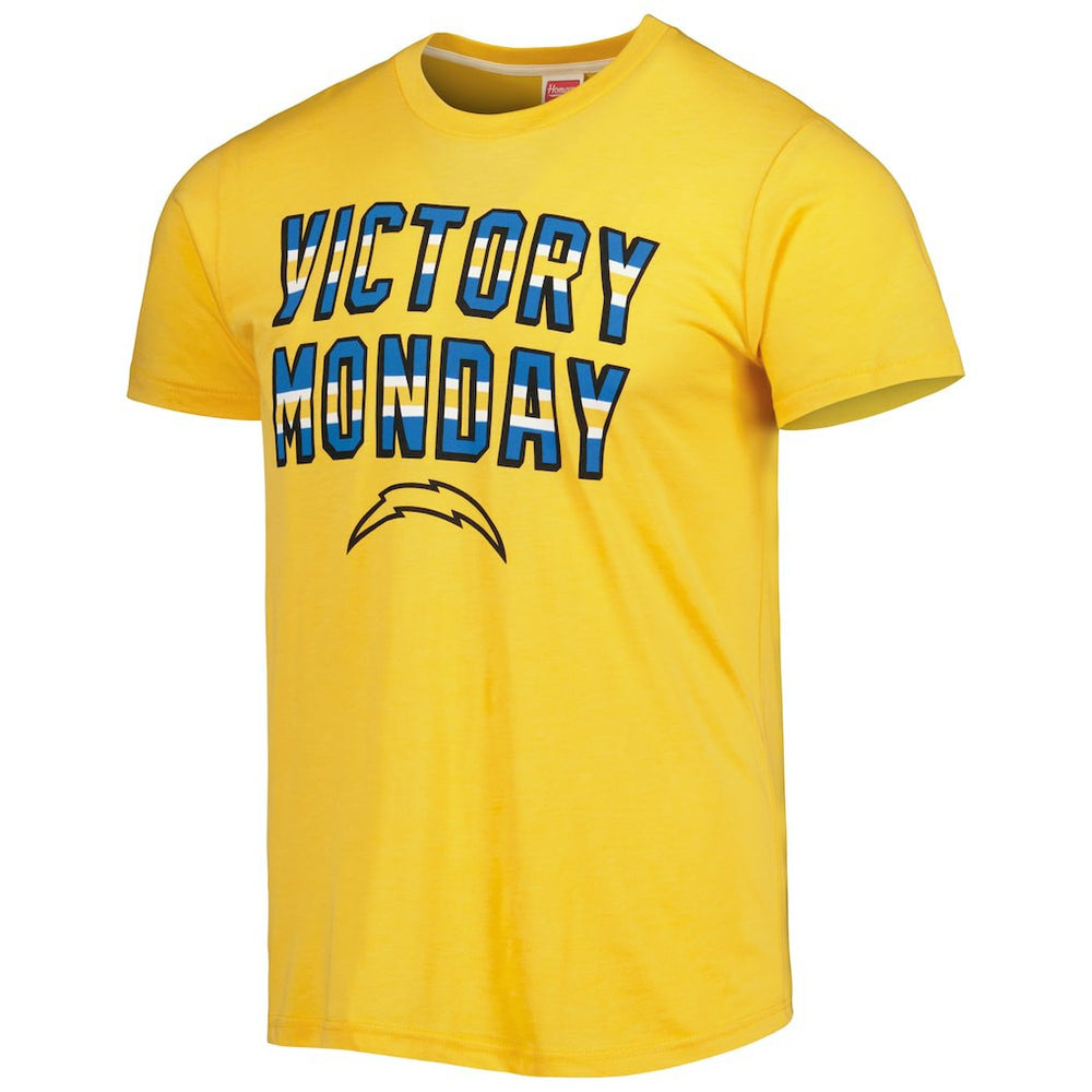 Los Angeles Chargers  Homage Victory Monday Tri-Blend T-Shirt