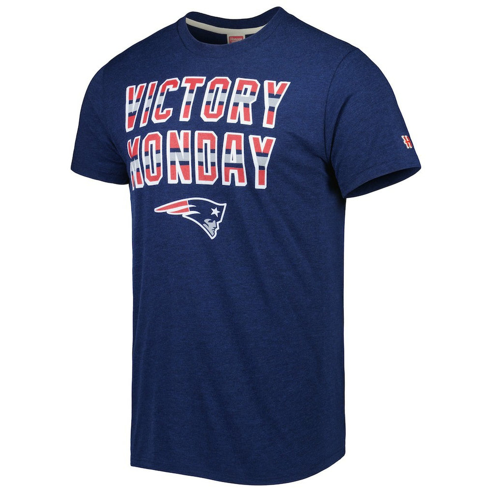 New England Patriots  Homage Victory Monday Tri-Blend T-Shirt