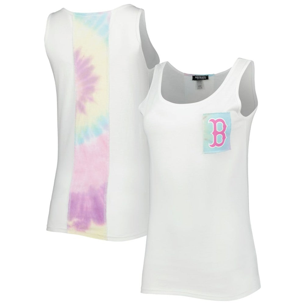 Boston Red Sox Refried Apparel Women's Tie-Dye Tank Top | MLB New