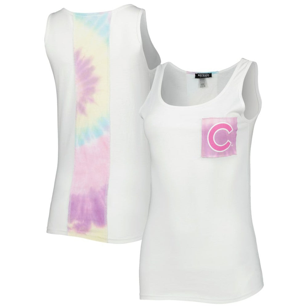 Chicago Cubs Refried Apparel Women's Tie-Dye Tank Top | MLB Sale