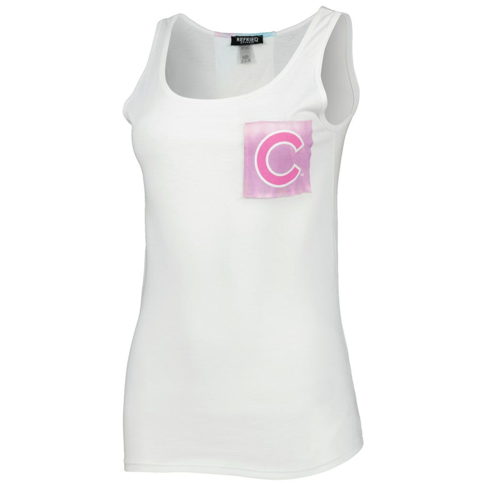 Chicago Cubs Refried Apparel Women's Tie-Dye Tank Top | MLB Sale
