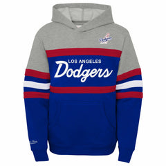 Los Angeles Dodgers Mitchell & Ness Youth Cooperstown Collection Head Coach Pullover Hoodie | MLB Sale