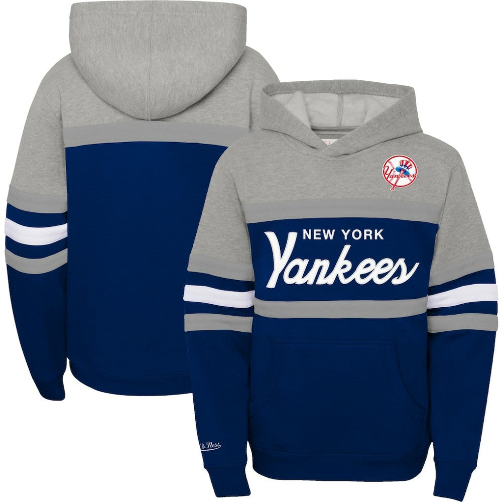 New York Yankees Mitchell & Ness Youth Cooperstown Collection Head Coach Pullover Hoodie | MLB Near me