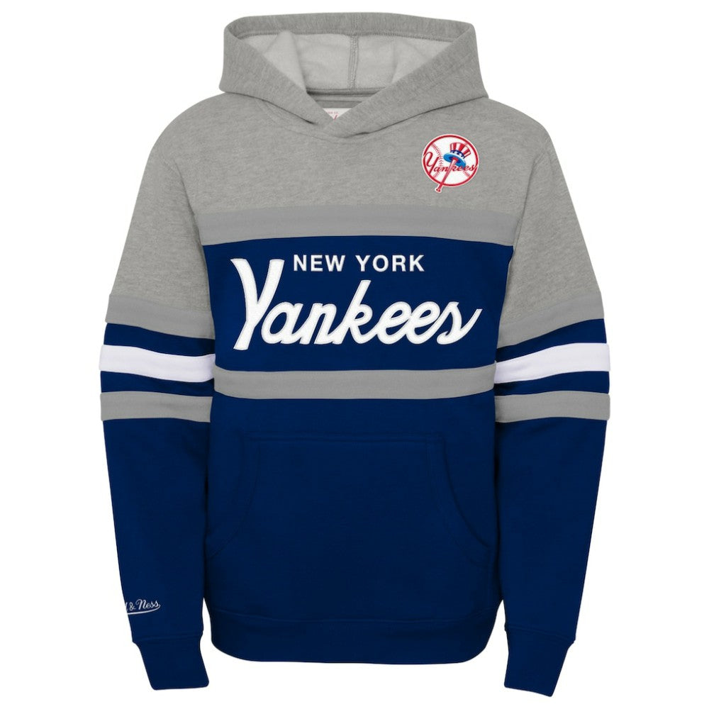New York Yankees Mitchell & Ness Youth Cooperstown Collection Head Coach Pullover Hoodie | MLB Near me