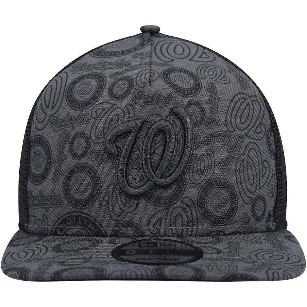 Washington Nationals New Era Repeat A-Frame 9FIFTY Trucker Snapback Hat | MLB Discount