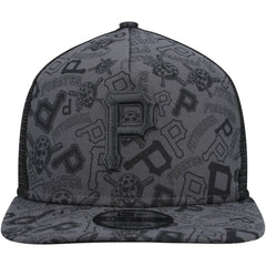 Pittsburgh Pirates New Era Repeat A-Frame 9FIFTY Trucker Snapback Hat | MLB Sale