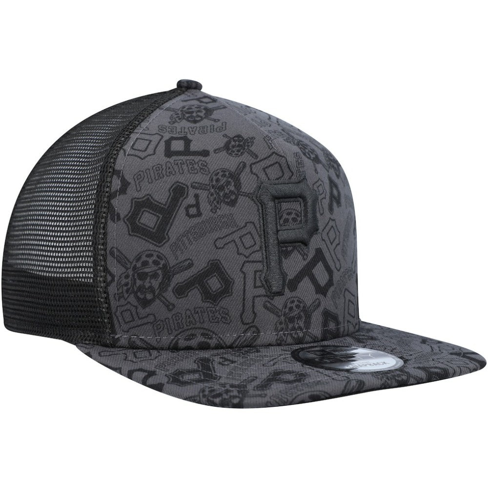 Pittsburgh Pirates New Era Repeat A-Frame 9FIFTY Trucker Snapback Hat | MLB Sale