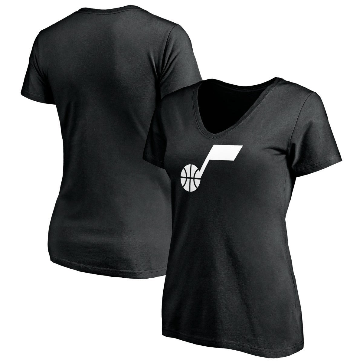 Utah Jazz Women's Primary Team Logo V-Neck T-Shirt On Sale