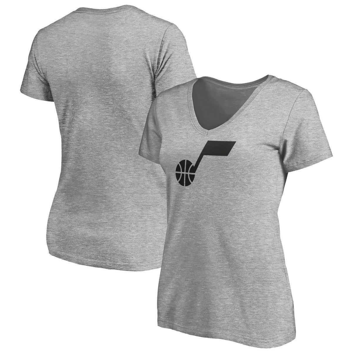 Utah Jazz Women's Primary Team Logo V-Neck T-Shirt For Sale