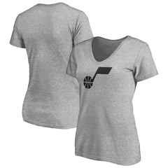 Utah Jazz Women's Primary Team Logo V-Neck T-Shirt For Sale