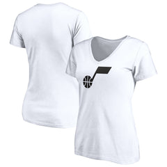 Utah Jazz Women's Primary Team Logo V-Neck T-Shirt Outlet