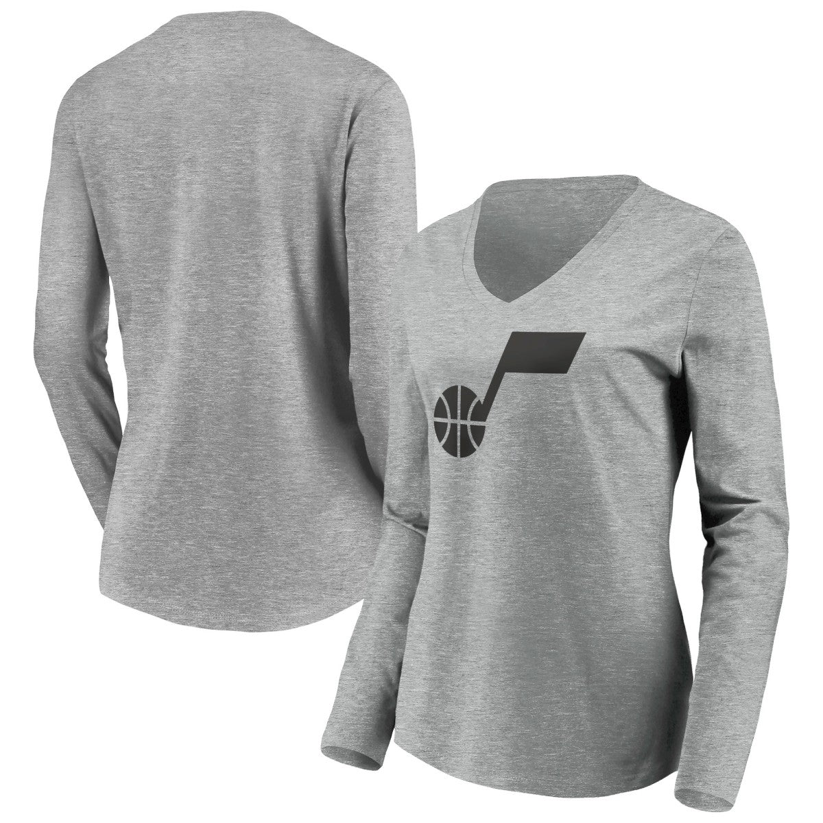 Utah Jazz Women's Primary Logo Team Long Sleeve V-Neck T-Shirt Online