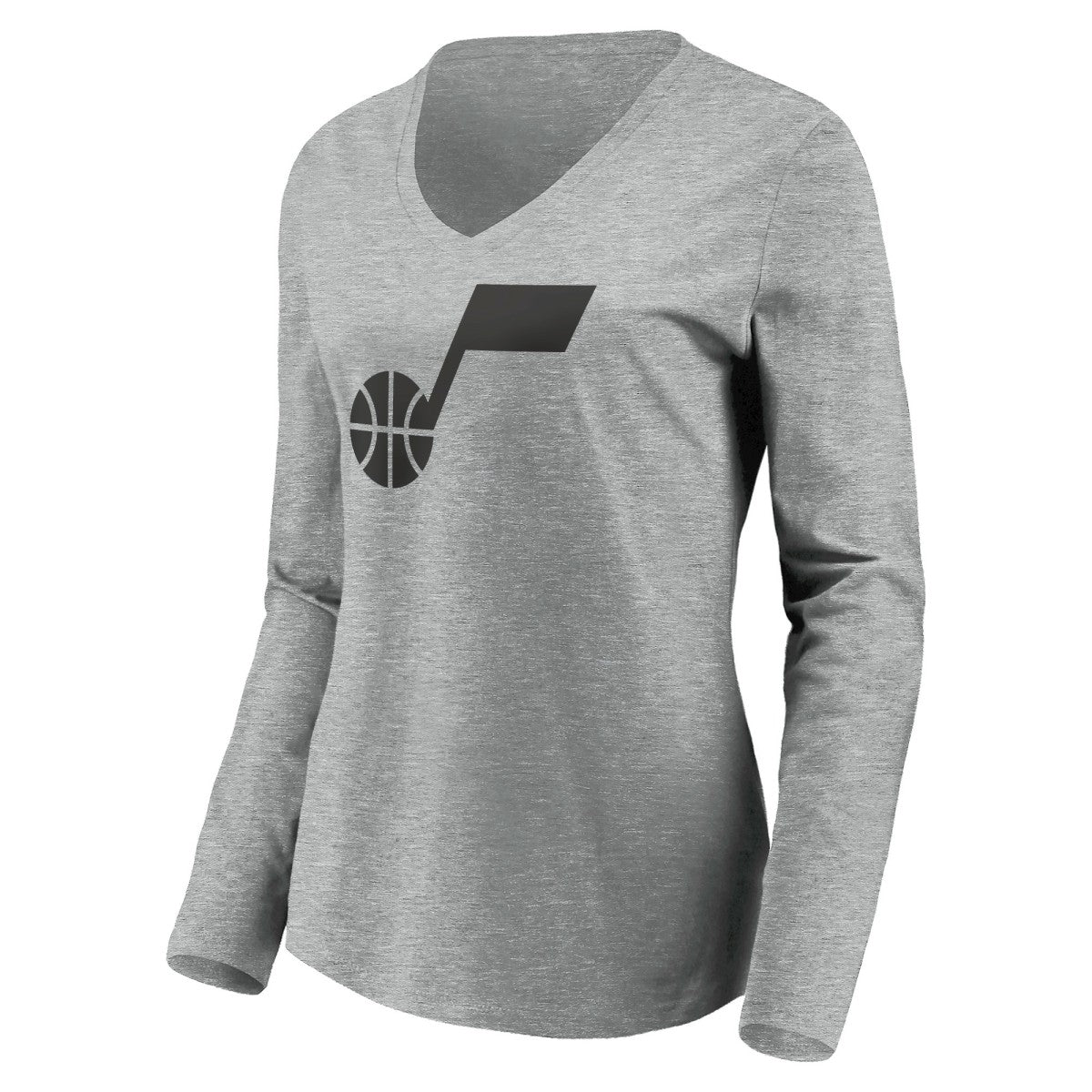 Utah Jazz Women's Primary Logo Team Long Sleeve V-Neck T-Shirt Online
