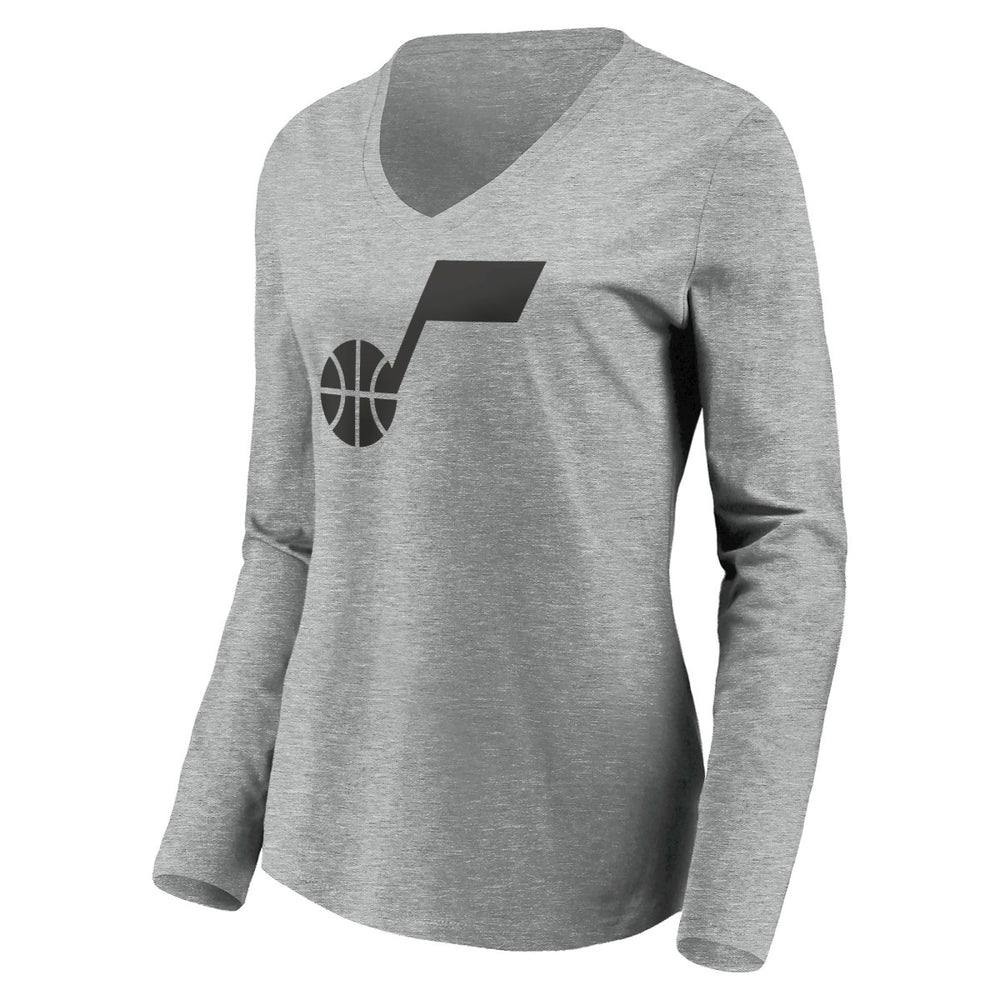 Utah Jazz Women's Primary Logo Team Long Sleeve V-Neck T-Shirt Online