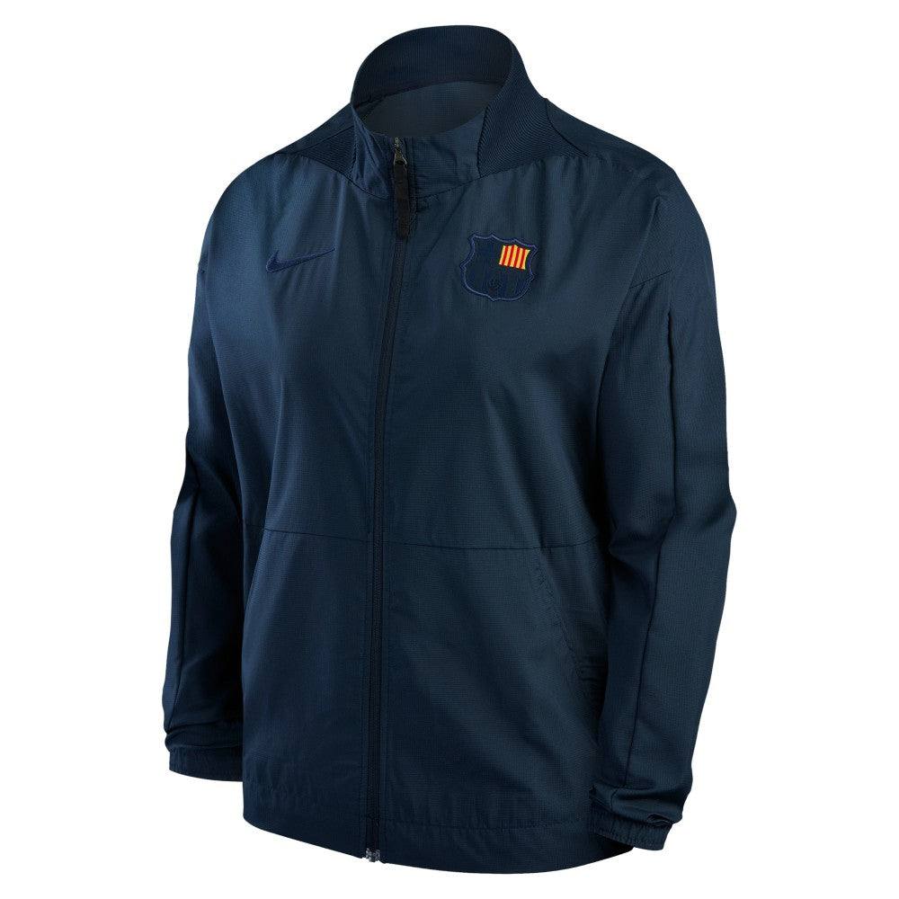 Barcelona Women's Team Anthem Raglan Performance Full-Zip Jacket Blue - Nike