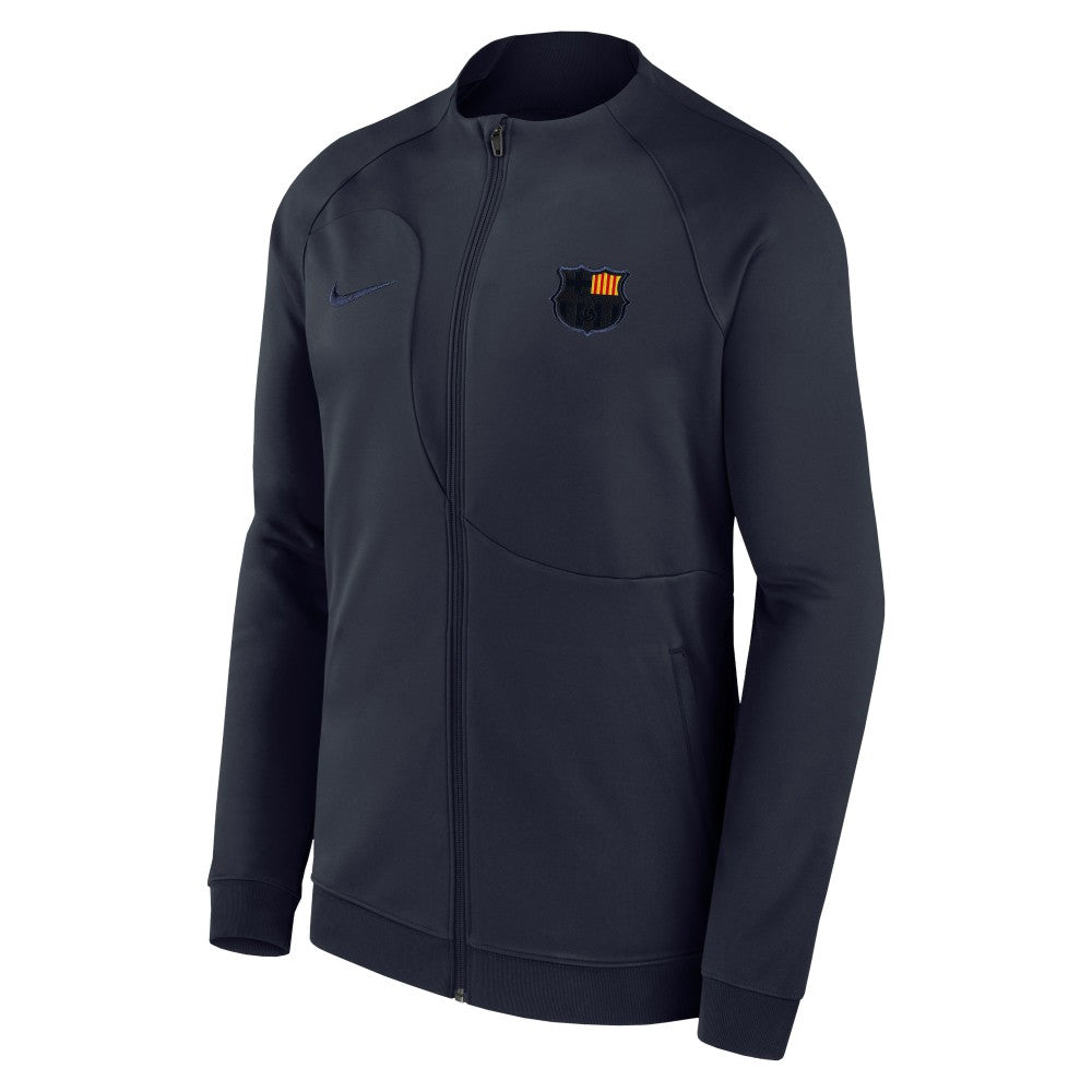 Barcelona Youth Academy Pro Anthem Raglan Performance Full-Zip Jacket Navy - Nike
