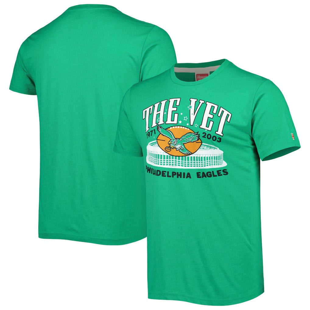 Philadelphia Eagles  Homage Stadium Tri-Blend T-Shirt