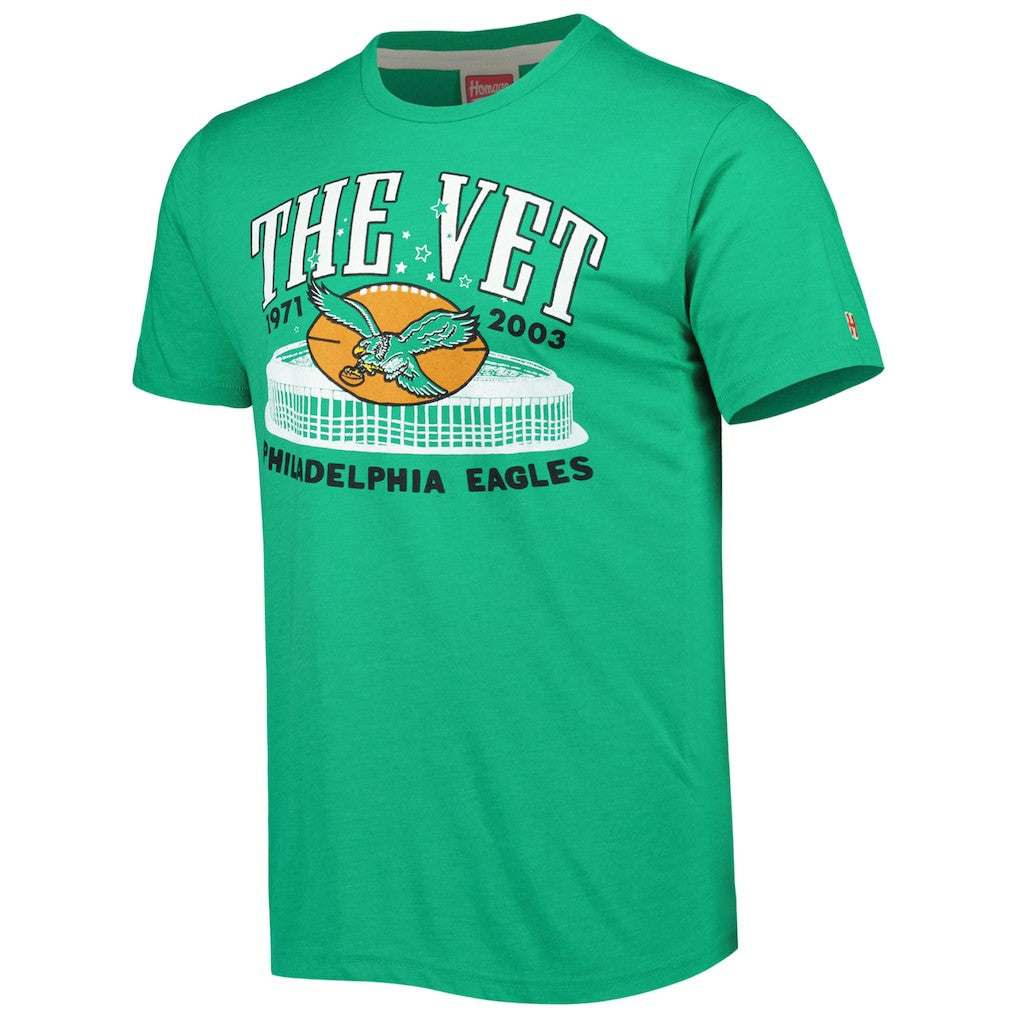 Philadelphia Eagles  Homage Stadium Tri-Blend T-Shirt
