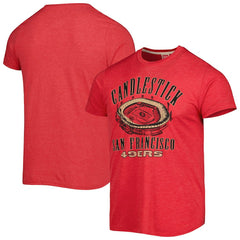 San Francisco 49ers  Homage Stadium Tri-Blend T-Shirt