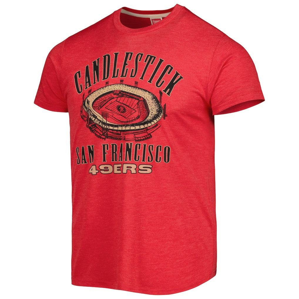 San Francisco 49ers  Homage Stadium Tri-Blend T-Shirt