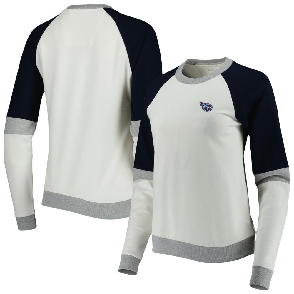 Tennessee Titans  Antigua Women's Avenue Raglan Pullover Sweatshirt