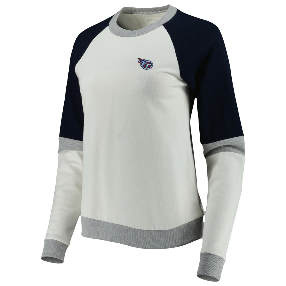 Tennessee Titans  Antigua Women's Avenue Raglan Pullover Sweatshirt