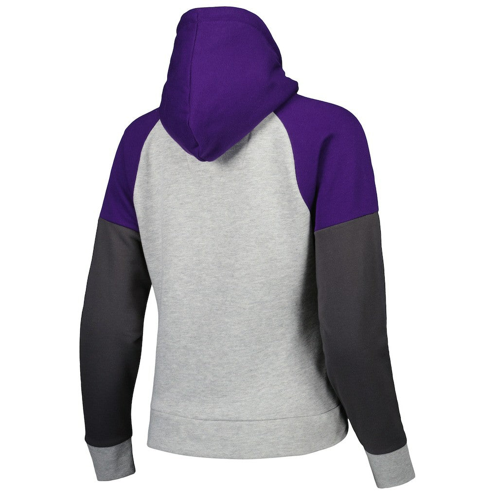 Baltimore Ravens  Antigua Women's Lightweight Jackpot Raglan Half-Zip Pullover Hoodie