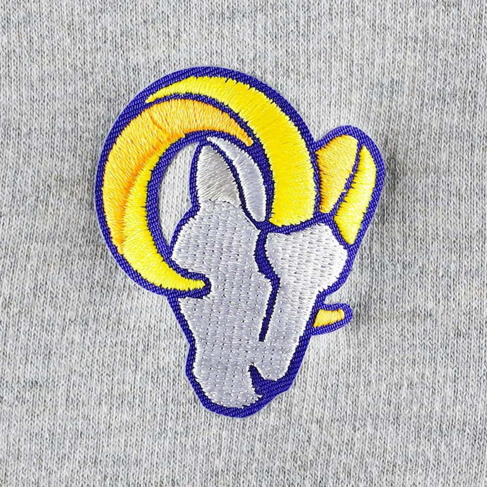 Los Angeles Rams  Antigua Women's Lightweight Jackpot Raglan Half-Zip Pullover Hoodie