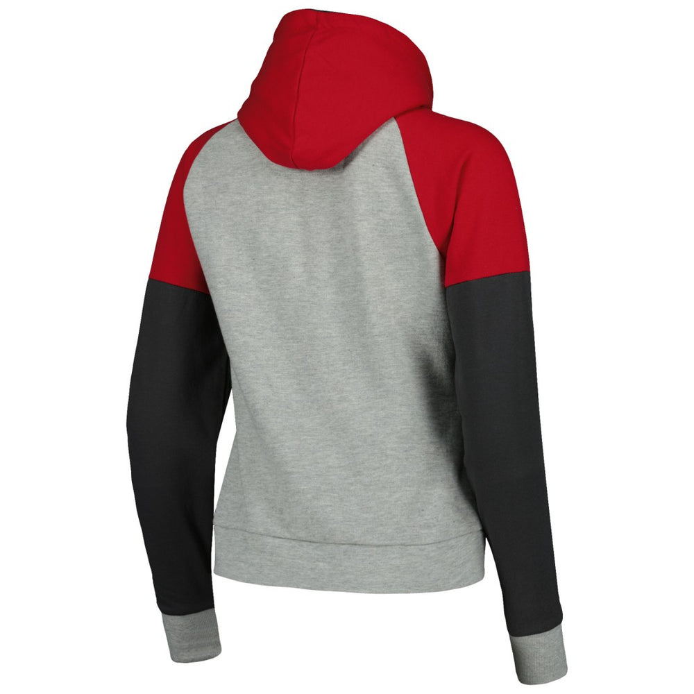 Tampa Bay Buccaneers  Antigua Women's Lightweight Jackpot Raglan Half-Zip Pullover Hoodie