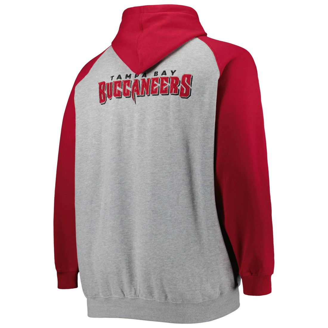 Tampa Bay Buccaneers  Big & Tall Fleece Raglan Full-Zip Hoodie Jacket