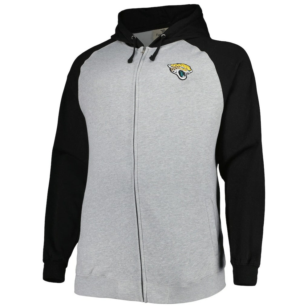 Jacksonville Jaguars  Big & Tall Fleece Raglan Full-Zip Hoodie Jacket